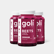 Goli Beets Cardio Gummy - Beet Root Extract & 100mg CoQ10, Gluten-Free, Vegan, Non-GMO, and Gelatin-Free. Nature's Great Superfood