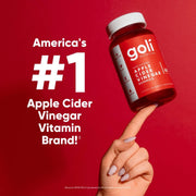 Goli Apple Cider Vinegar Gummy Vitamins - Vitamin B12, Gelatin-Free, Gluten-Free, Vegan & Non-GMO. America's #1 Apple Cider Vinegar Vitamin Brand