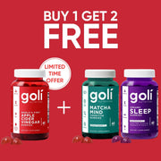 Goli® Apple Cider Vinegar Gummies Get 2 FREE (Matcha & Sleep)