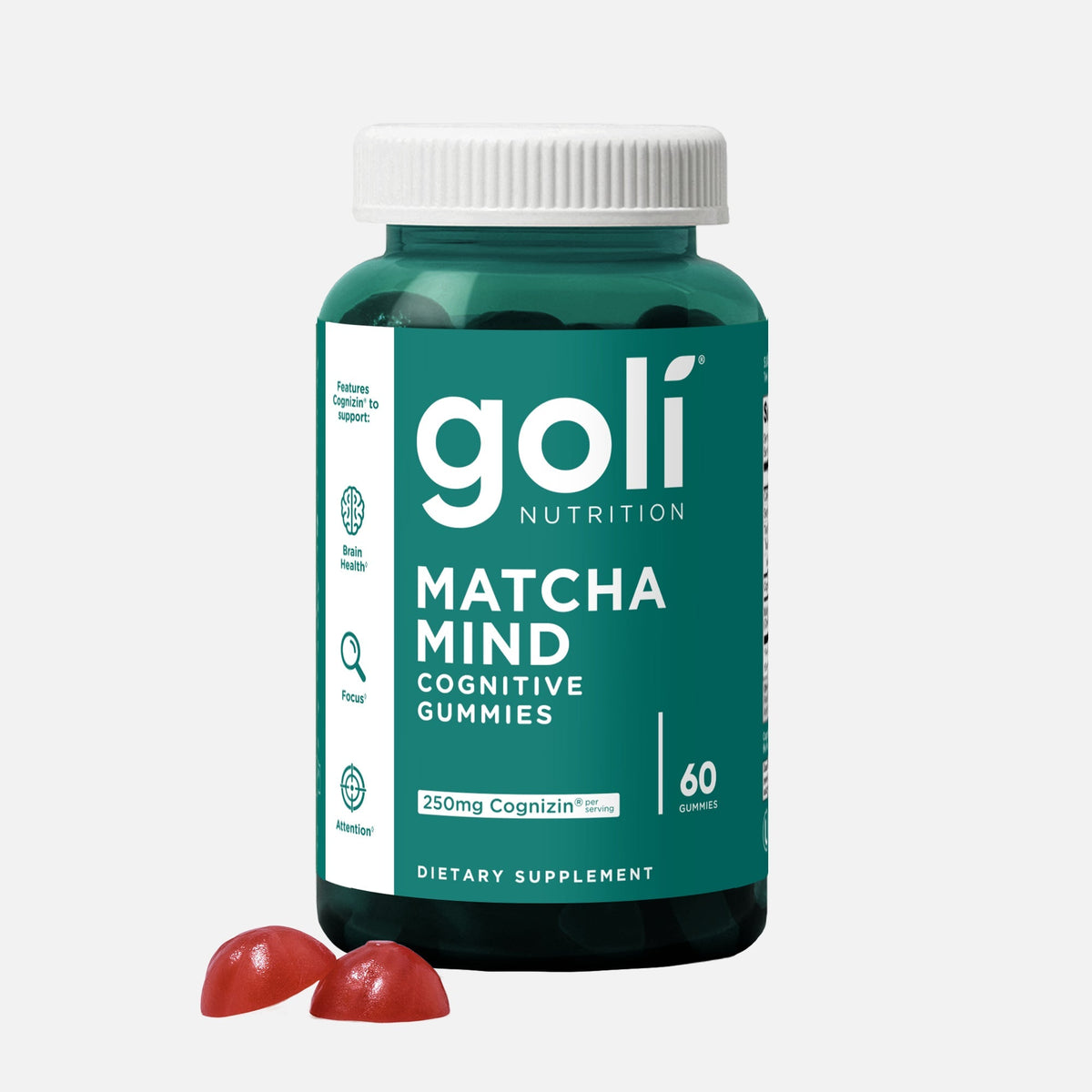 Goli Nutrition Matcha Mind Gummies | Unit = Case of 24