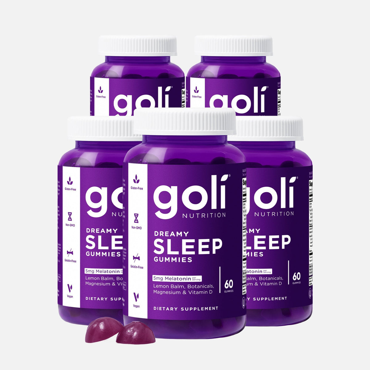 5 Bottles of Sleep Gummies